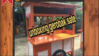 gerobak sate madura | unboxing gerobak sate berkwalitas