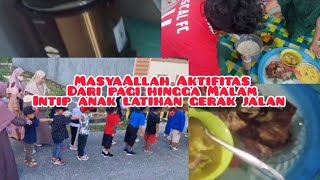 AKTIVITAS DI PAGI HARI IRT 3 ANAK || Masak Sebelum Mengantar Anak Latihan Gerak Jalan Hingga Malam