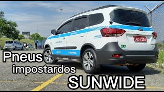 Pneu Sunwide 205/60 16 (importado) montei na Spin Activ.