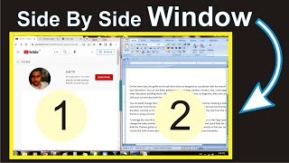 How to view two Windows side by side in windows | How to split windows