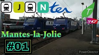 Des Trains en Gare de Mantes-la-Jolie 1ère partie.