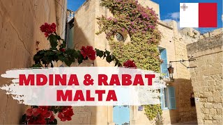 What to visit in Malta: The Silent City of Mdina and Rabat (the old capital city) | 4K Walking Tour