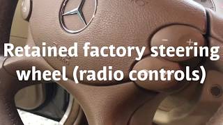 08 Benz E350 Factory Stereo Replacement  and Backup Camera Installation