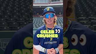 THE BOYS CELEB CRUSHES 😂 #celebritycrush #teammates #baseball #ballislife #baseballplayers