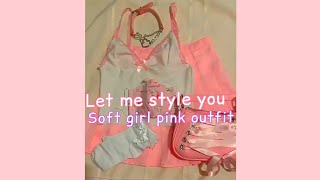 Soft girl pink aesthetic outfit| outfit inspo✨