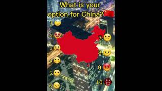 what us your option for China? #shorts #countries #China