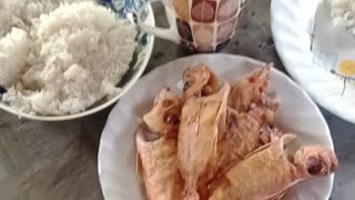 Pritong isda vs kanin