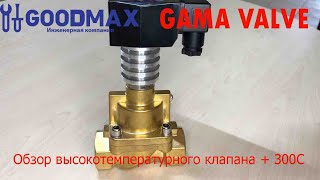 Обзор Электромагнитный клапан GAMA GW-25 1 для высоких температур нормально закрытый + 300 С