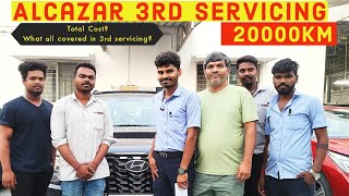 Hyundai Alcazar|Alcazar 3rd Servicing cost and what all gets covered|Total Cost|Karaj Vlog