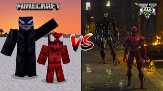 GTA 5 VENOM vs CARNAGE VS MINECRAFT VENOM vs CARNAGE - WHO IS BEST?