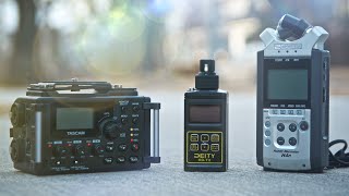 Tascam DR-60D vs Deity HD-TX vs Zoom H4n vs Phone