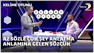 Az sözle çok şey anlatma anlamına gelen sözcük | Kelime Oyunu