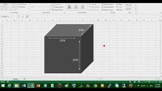 Cara Membuat Bentuk Kubus dengan Excel