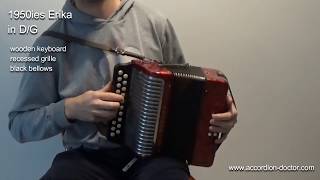 Rare Hohner Erika Melodeon (DG) from the 1950ies | by Accordion Doctor