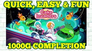 Quick, Easy and fun 1000g completion! Cake Invaders! Hints, tips and gameplay!