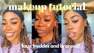 easy faux freckles routine *updated makeup tutorial*