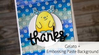 Faber-Castell Gelato & Embossing Paste Background