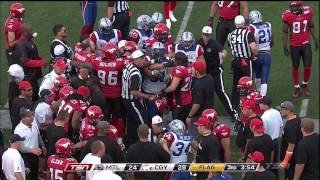 Fred Bennett forces fumble against Alouettes