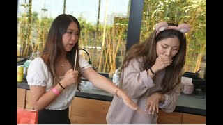 Fuslie and ExtraEmily sing the Fifty Nifty United States song.