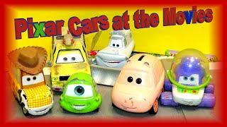 Pixar Disney Cars at The Movies with Woody and Hamm Buzz Lightyear and more from Toy Story