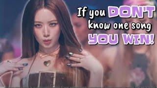 if you don't know one song, you win💥😂 /kpop challenge