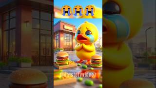 "Duckling's Epic Burger Fail!" 🍔🐥 #duck #duckybhai #shorts