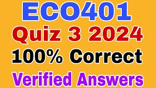 Eco401 Quiz 3 2024 ||Eco401 Quiz 3 Solved 2024|| Eco401 Quiz 3 Spring 2024