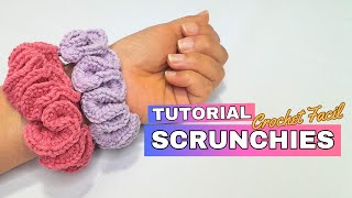 Scrunchies - Tutorial facil a crochet