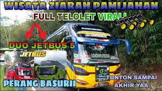 WOW SERUU!! HUNTING BUS PARIWISATA ZIARAH RELIGI PAMIJAHAN  FULL TELOLET BASURI DUET 2 UNIT JETBUS 5