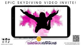 Indoor Skydiving Video Invite! - GET IT CUSTOMIZED!