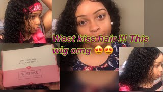 CLOSURE WIG INSTALL ft. WEST KISS HAIR WIG REVIEW !😍😍😍