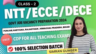 Class 2 Free CDP Govt job by Simran Ma'am Level Up Learning