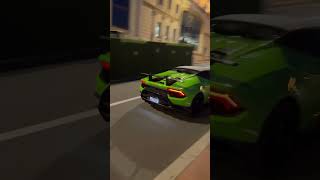 Lamborghini Huracan Performante Spyder out for an evening drive #supercars #shorts #monaco