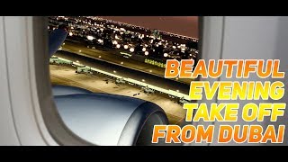 [P3Dv4.1] Beautiful Evening take off from Dubai | Awesome Visuals | Dubai Lights