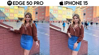 Motorola Edge 50 Pro VS iPhone 15  *Camera Comparison* ⚡ Best Camera Phone Under 40000?