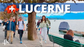 【4K 🇨🇭】Lucerne 2023 Switzerland Walking Tour