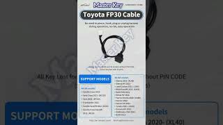 Lonsdor Toyota FP30 cable all key lost for 8A-BA and 4A models without pin code 00967778890727