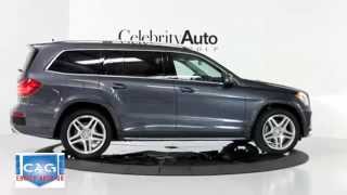 MERCEDES BENZ GL550 4MATIC STEEL GRAY METALLIC BLK LEATHER 2013