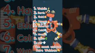 Ranking every #rarewubbox part 2 in #msm #mysingingmonsters #shorts