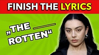 FINISH THE LYRICS - CHARLI XCX - BRAT album