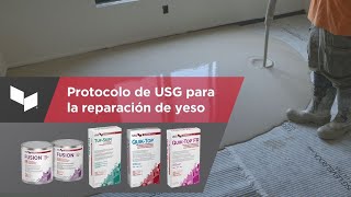 Guía de USG para la reparación de contrapisos de yeso