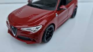 modellino 1/24 alfa romeo Stelvio quadrifoglio della burago