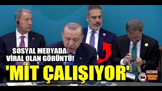 Hakan Fidan'ın Fahrettin Altun'un telefonuna bakışı sosyal medyayı salladı