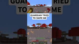 A Guardian Tried to Snipe Me #minecraft