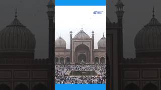 Devotees offer namaz at Jama Masjid on the occasion of #EidAlAdha2023 #eid #eidmubarak #shorts