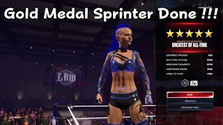 WWE 2K24 Gold Medal Sprinter