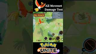 Ho-oh All Moveset Damage Test 💥|| Pokemon unite Public Test Server