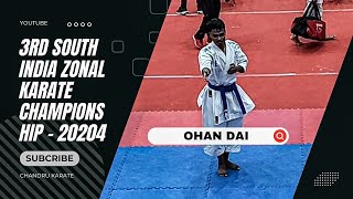 ohan dai kata at 3rd south India zonal karate championship - 2024 | #ohandai #ryokiyuna #shitoryu