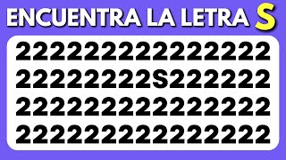 Encuentra lo raro - Edición Números y Letras ✅ Fácil, Medio, Difícil - 30 niveles.