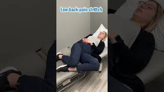 EASY stretch for lower back pain